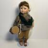 Animated Porcelain Drummer Boy Doll With Built In Music Box