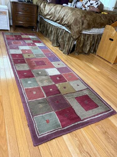 Pottery Barn Chelsea Wool Runner Rug Multi-Color
