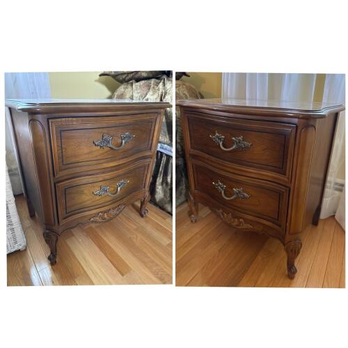 Set of 2 Dixie Commode Two-Drawer Nightstand