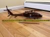 Wooden Helicopter Model with Broken Rotor Blade - 3
