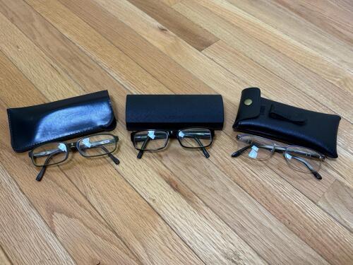 Three Pairs Mixed Eyeglasses
