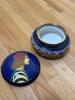 Painted Ceramic Lidded Biscuit Jar