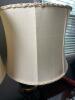 Pair Green Glass and Metal Table Lamps - 6
