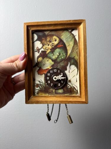 Vintage Hummel-style Wooden Wall Clock