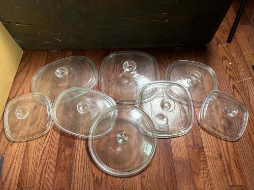Pyrex Glass Cookware Lids Assortment