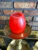 Pair Brass Engraved Tall Candle Holders - 5