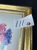 Small 8"x10" Barbara Mock Floral Framed Print Of A Blue Hyacinth Vase - 6