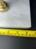 Gold Metallic Disc 19" Tall Sculpture with Marble Base - 8
