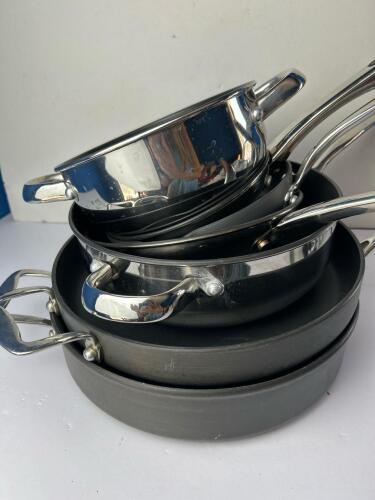 Cook's Essentials Nonstick Stainless & Hard-Anodized Cookware Set