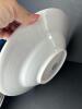 Four Bordallo Pinheiro White Large Soup/Pasta Bowls - 3
