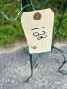 Hand-Painted Ceramic Tile Top Plant Stand W/ Metal Wrought Iron Base & Birdhouse Design - 6