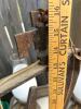 Rustic 4-Light Western Chandelier With Horseshoe Iron & Frosted Hurricane Shades - 10