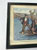 Whimsical 9"x11" Framed Print: 'Four Freedoms in a Good Catch' &ndash; Humorous Fishing Scene - 4