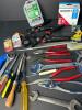 Large Hand Tools & Hardware Lot &ndash; Robo Grip Pliers, Adjustable Wrenches, Screwdrivers & More