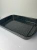 Black Speckled Enamel Roasting Pan