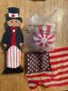 Patriotic Decor Lot: Plates, Table Runner, Uncle Sam Nutcracker, Flags & More - 2