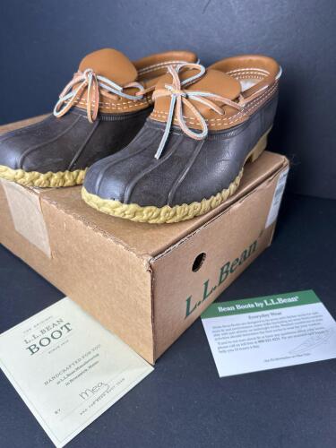 L.L.Bean Rubber Moc Shearling Lined Bean Boots Women's Size 9M