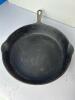 Three Cast Iron Fry Pans - Lodge, Wagner & Erie - 2