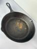 Three Cast Iron Fry Pans - Lodge, Wagner & Erie - 6