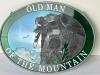 AMIA Old Man of the Mountain Hand-Painted Glass Oval Window Art - 2