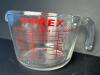 Pyrex Glass Measuring Cup Set &ndash; 1, 2, and 4-Cup Sizes with Red Markings - 2