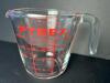 Pyrex Glass Measuring Cup Set &ndash; 1, 2, and 4-Cup Sizes with Red Markings - 3