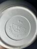 HUGE 8 Quart Stoneware Mixing Bowl W/ Blue Band 14" Diameter - 7