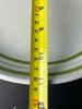 Italian Ironstone Serving Plate, Hand-Decorated with Green Bands - 6