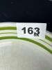 Italian Ironstone Serving Plate, Hand-Decorated with Green Bands - 7