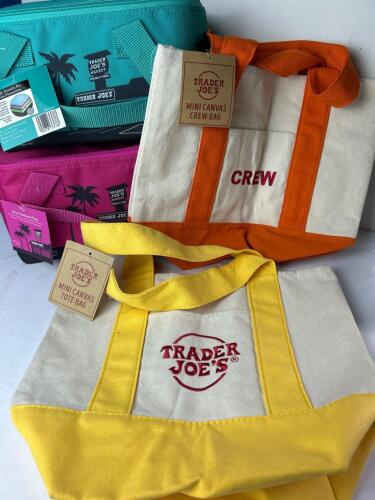 New Trader Joe&rsquo;s Mini Canvas Totes & Insulated Lunch Bags
