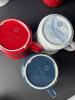 Six Red, White & Blue CorningWare 20 oz Stoneware Mugs - 2