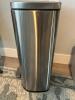 Stainless Steel Step Trash Can, 15"x11"x26" - 2