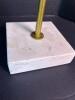 Two MCM-Style Gold Metal Starburst Sculptures - 5