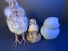 Three Owl Figurines &ndash; Plush, Resin, and Ceramic - 4