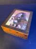 Hand-Painted Velvet Lined Wooden Jewelry Box