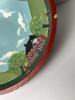 Hand-Painted Wooden Bowl with Rural Farm Scene - 3