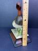 Hand-Painted Japanese Duck Figurine on Wood Base - 4