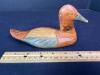 Hand-Carved Small Wooden Duck Figurine - 2