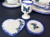 Corey&rsquo;s Blueberries Hand-Painted Ceramic Dishware From Lisbon Falls, Maine - 2