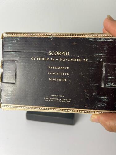 Restoration Hardware Silver Scorpio Paperweight
