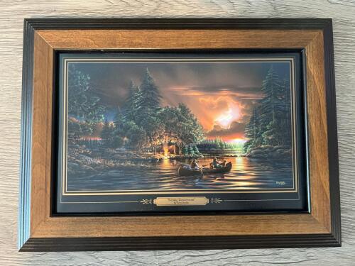 Terry Redlin "Evening Rendezvous" Framed Presentation Plaque With Certificate 12 3/4&rdquo; x 9 1/2&rdquo;ertificate