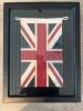Shadow Box Display Framed Union Jack British Flag Bunting Textile 13 3/4&rdquo; x 18&rdquo;