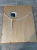 Framed Gemstone Art Rooster Jewel Wall Clock Quartz Movement Not Tested - 6