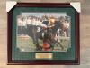 Framed Seattle Slew 1977 Triple Crown Photo Signed by Jean Cruguet 27&rdquo; x 23&rdquo;t With COA