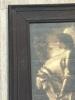 Antique 21&rdquo;x34&rdquo; Framed Sepia Knight Print with Dark Wood Beveled Frame - 2