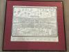 24.5&rdquo;x28.5&rdquo; Framed "HALF TIME" Illustrated Stadium Crowd Poster, Signed