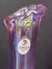 Fenton Handmade Iridescent Pink Bud Vase With Ruffled Rim - 3
