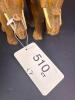 Set of Two Hand-Carved Wooden Elephant Figurines - 7