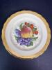 Two Rosina England Gold Toned Trimmed Bone China Fruit Motif Plates - 5