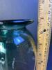 Emerald Green Signed Art Glass Vase - 5